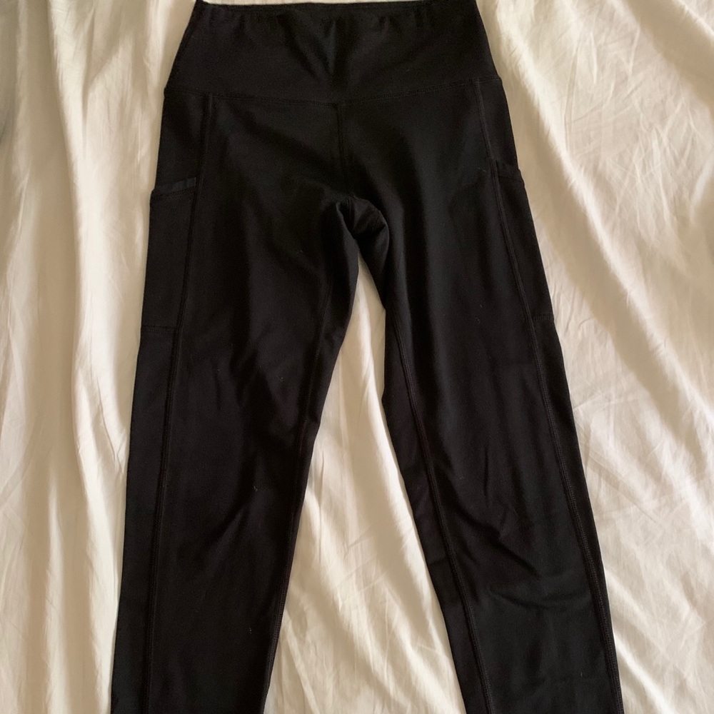 Aerie Black Fleece Leggings